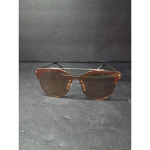 Donna Glitter Cat Eye Sunglasses, Gold Frame Rose Tinted Lenses, DN358